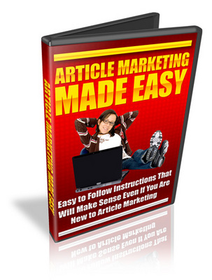 Product picture Article Marketing Made Easy Video + Master Resale Rights