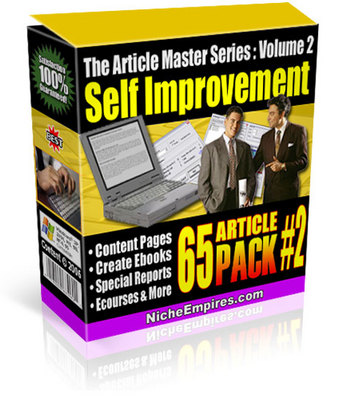 Product picture Article Master Series 2: 65 Self Improvement Articles