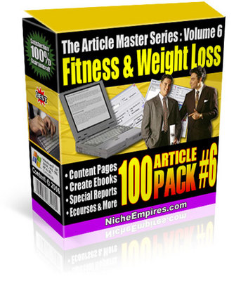Product picture Article Master Series 6: 100 Fitness & Weight Loss Articles