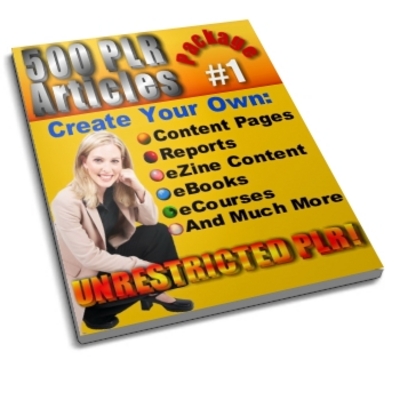Product picture 500 Unrestricted PLR Articles Package 1