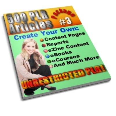Product picture 500 Unrestricted PLR Articles Package 3