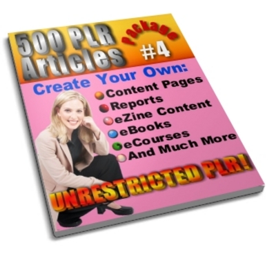 Product picture 500 Unrestricted PLR Articles Package 4