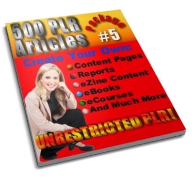Product picture 500 Unrestricted PLR Articles Package 5